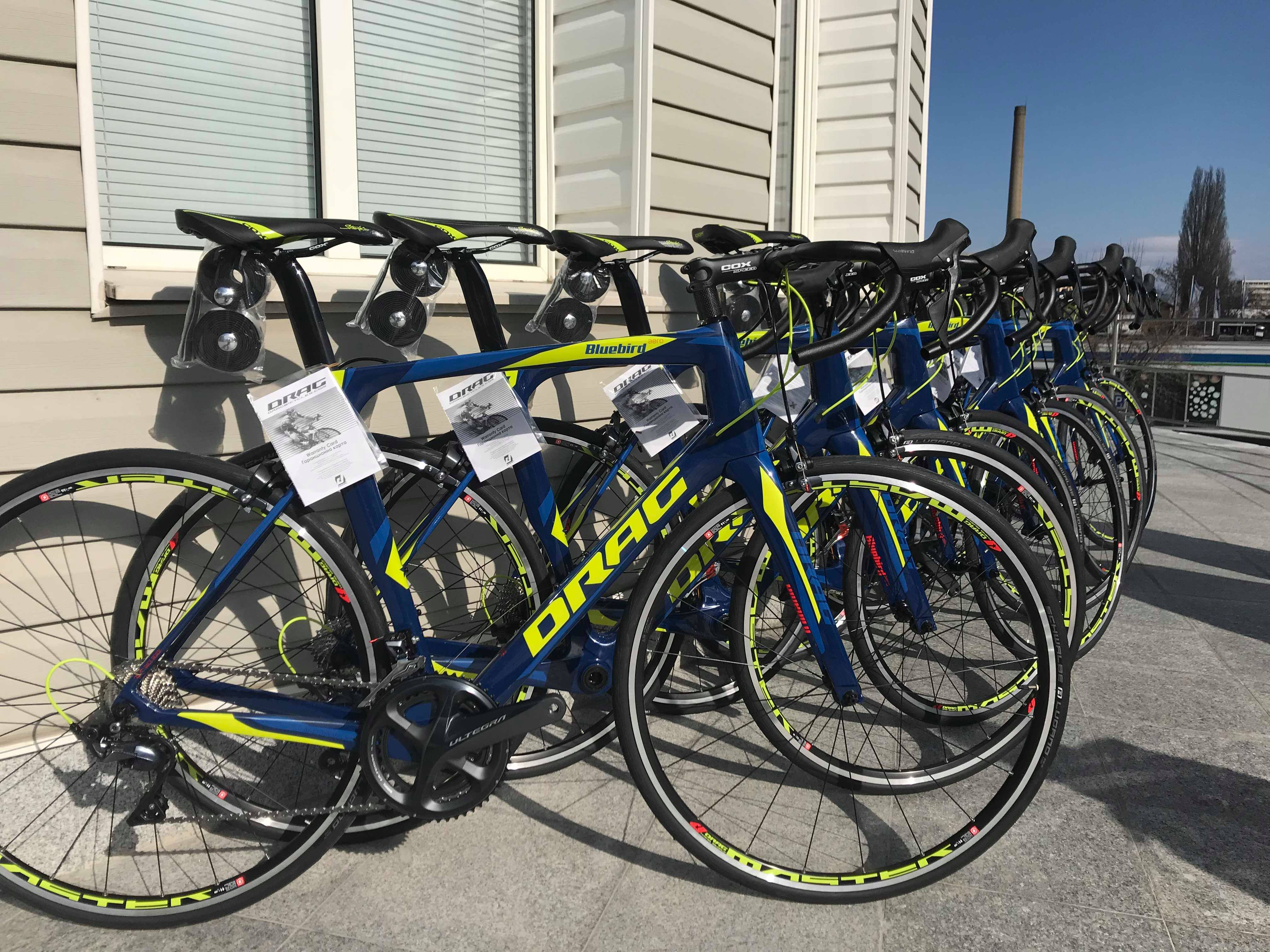 DRAG BlueBird ER bicycles with custom design for the KLAIPĖDA CYCLING TEAM were born in the Sofia factory.