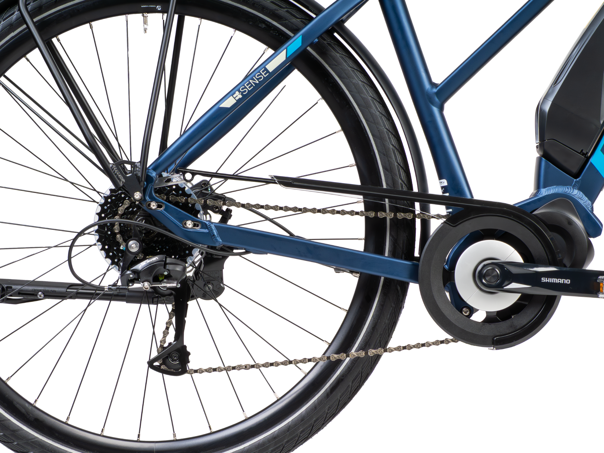 Bicicletă electrică 28 E-Sense Uni Gen2 M albastru deschis albastru închis - 7