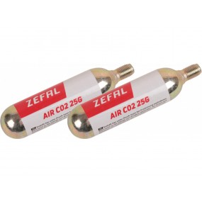 Zefal 25G CO2 Cartridge - 2pc on card